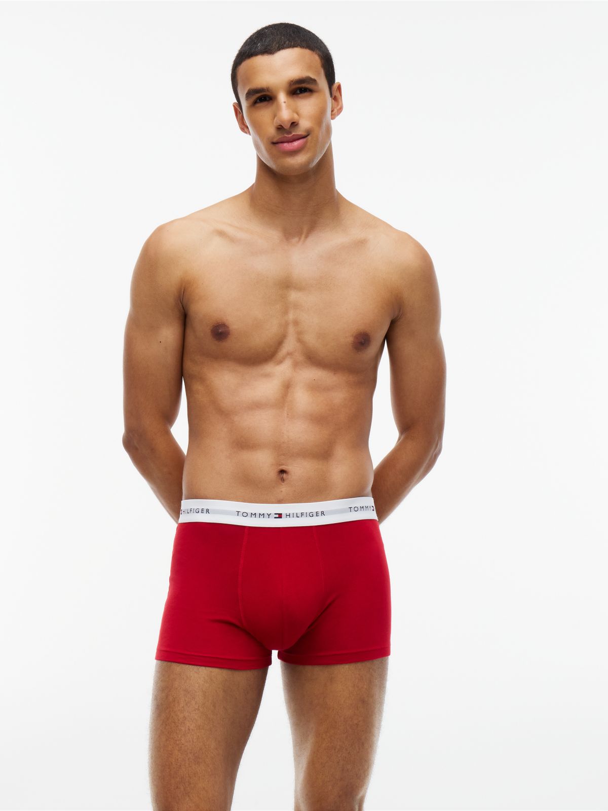 7-Pack Signature Logo Waistband Trunks — Blue