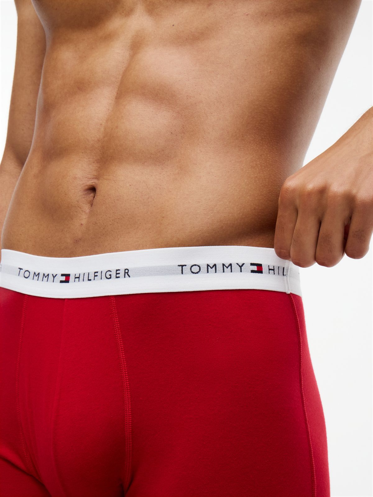 7-Pack Signature Logo Waistband Trunks — Blue