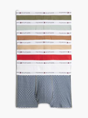 pack de 7 calzoncillos trunk signature con cintura con logo blue de hombres tommy hilfiger