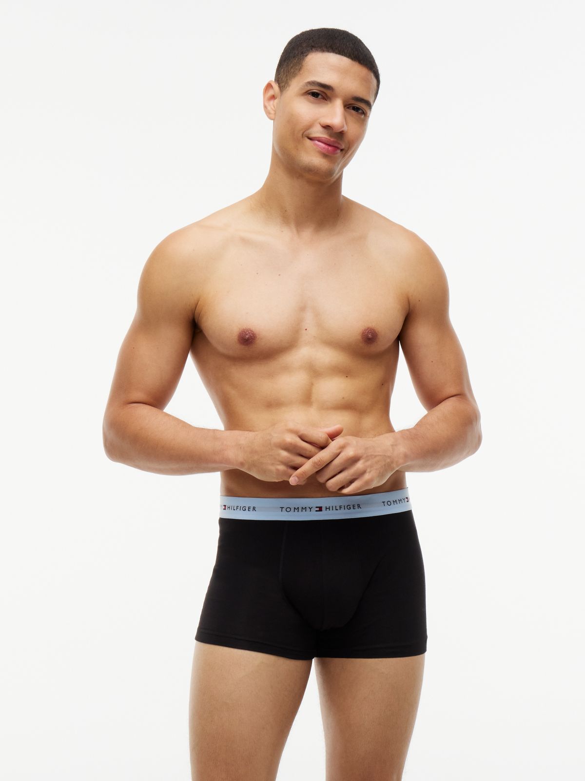 7-Pack Signature Logo Waistband Trunks — Blue