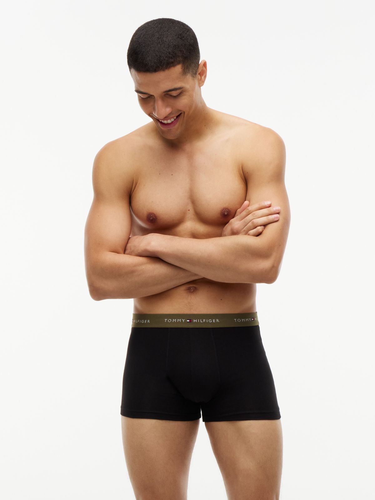 7-Pack Signature Logo Waistband Trunks — Blue