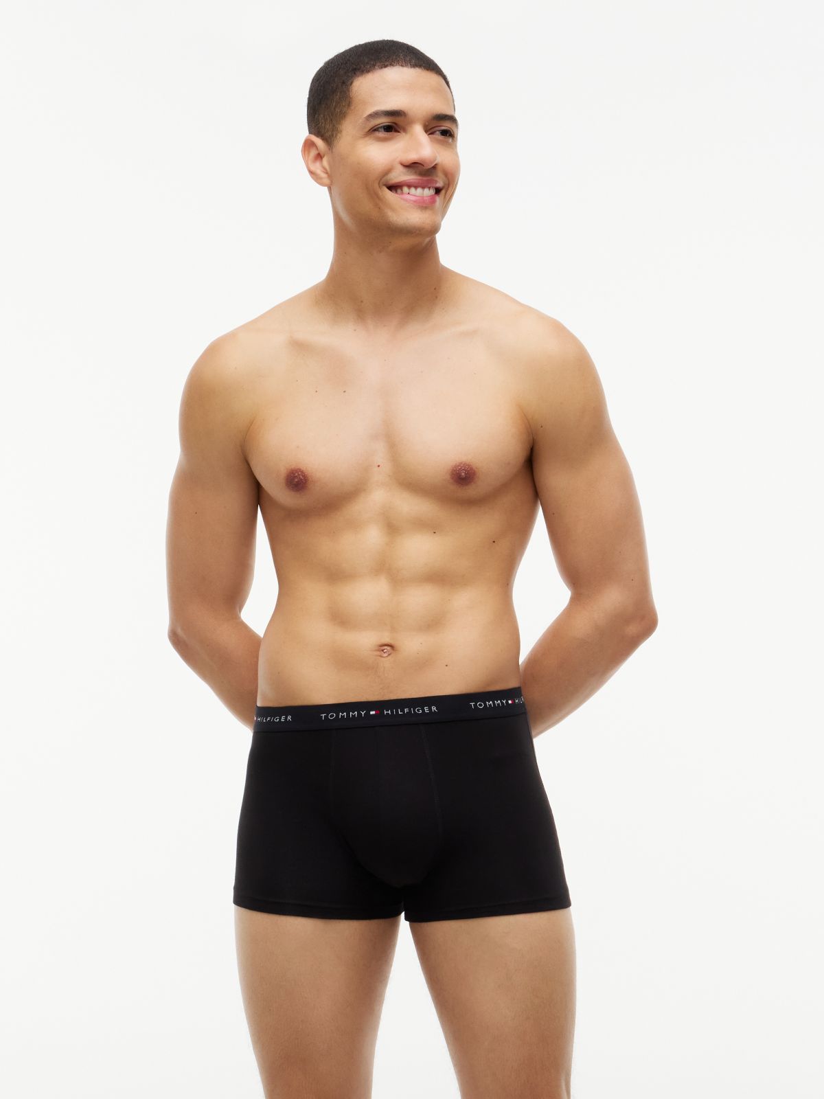 7-Pack Signature Logo Waistband Trunks — Blue