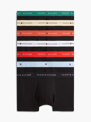 gold 7-pack signature logo waistband trunks for men tommy hilfiger