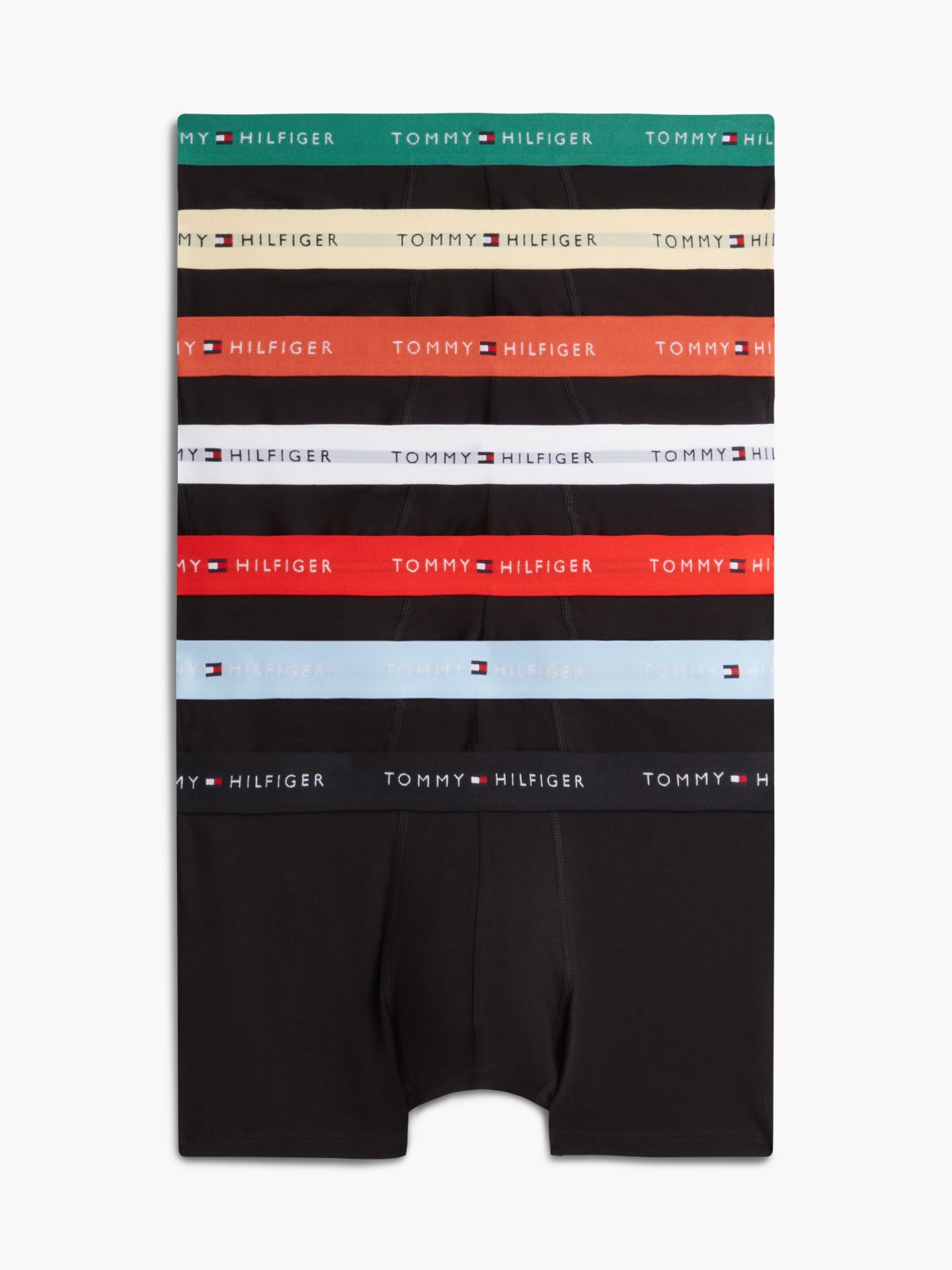 7-Pack Signature Logo Waistband Trunks — Gold