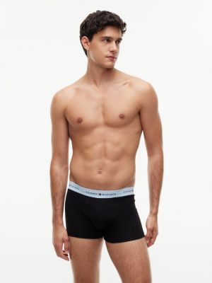 yellow 7-pack signature logo waistband trunks for men tommy hilfiger