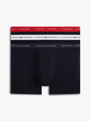 black plus set van 3 signature boxershorts met logo voor heren - tommy hilfiger