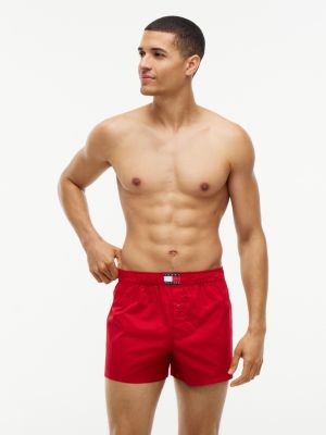 pink 3-pack heritage print woven boxer shorts for men tommy hilfiger