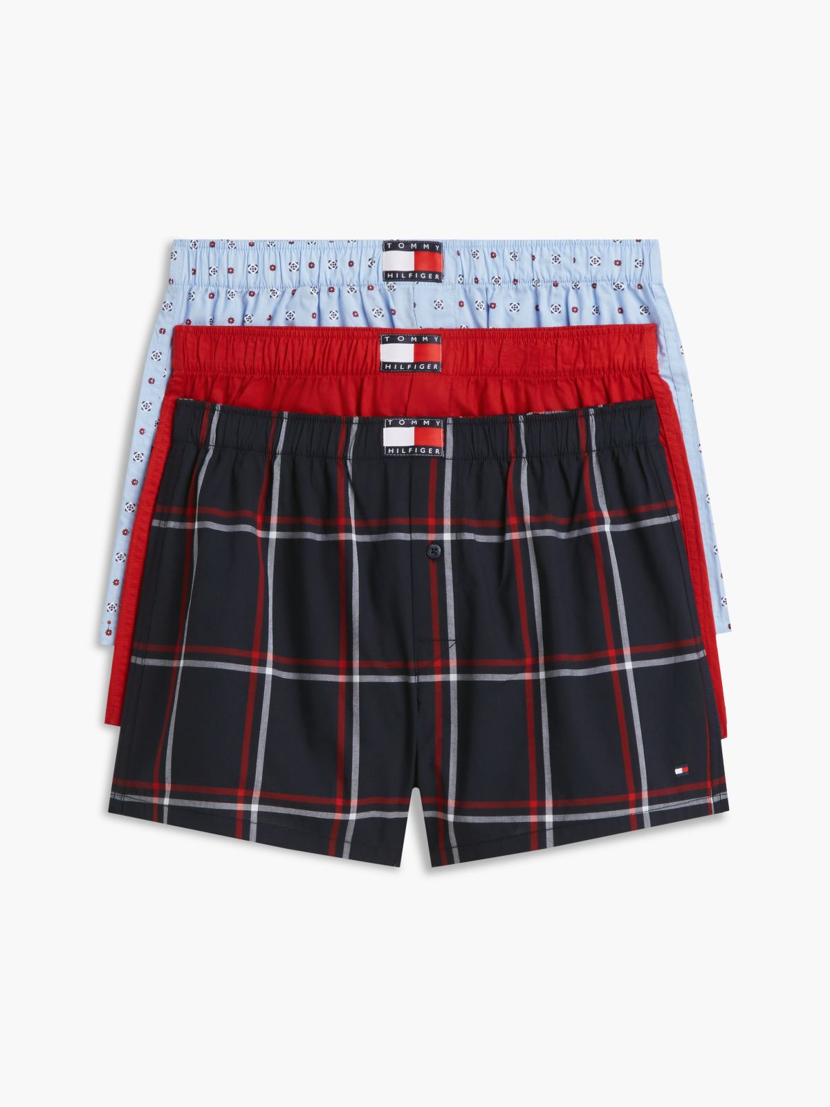 3-Pack Heritage Print Woven Boxer Shorts — Pink