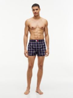 3-Pack Heritage Print Woven Boxer Shorts — Blue 3