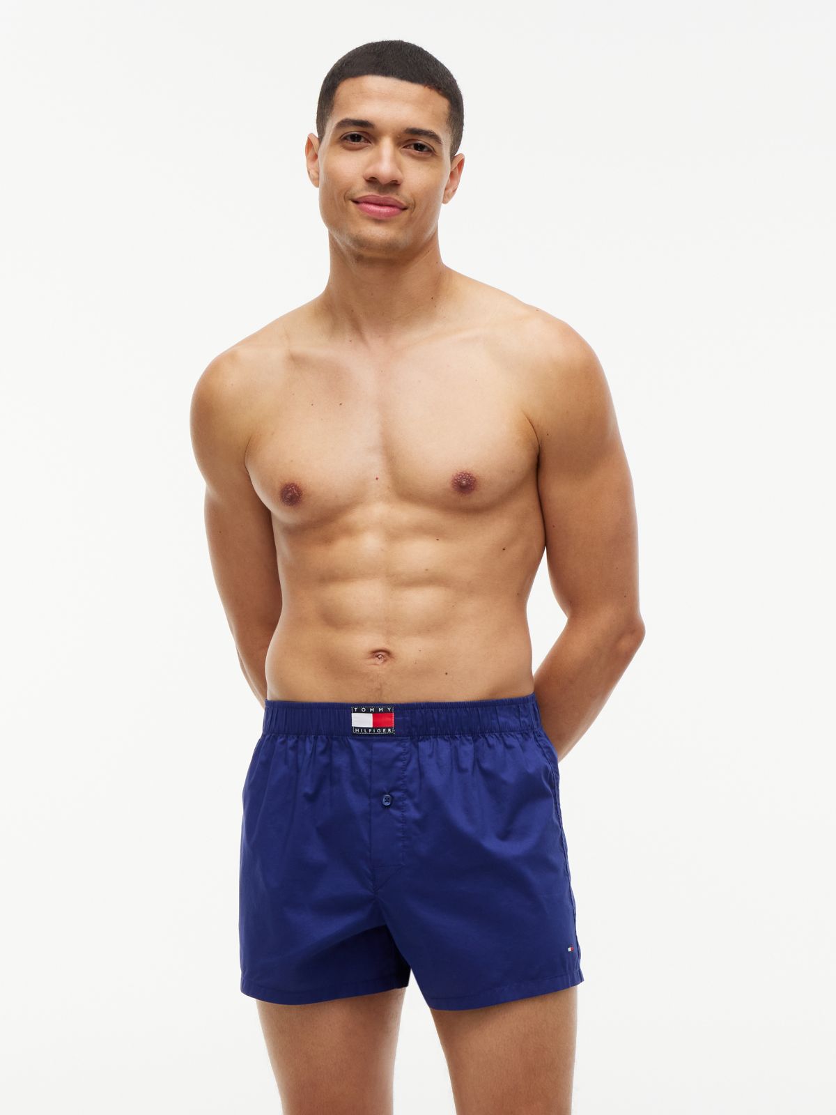 3-Pack Heritage Print Woven Boxer Shorts — Blue