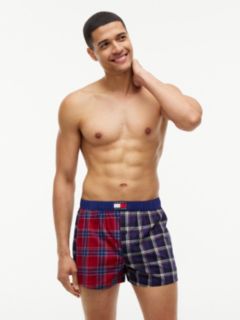 3-Pack Heritage Print Woven Boxer Shorts — Blue 7