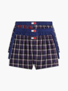 3-Pack Heritage Print Woven Boxer Shorts — Blue 1