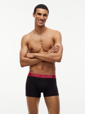 yellow 5-pack essential logo waistband trunks for men tommy hilfiger