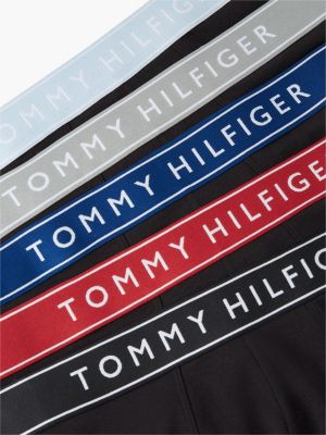 yellow 5-pack essential logo waistband trunks for men tommy hilfiger