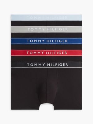 yellow 5-pack essential logo waistband trunks for men tommy hilfiger