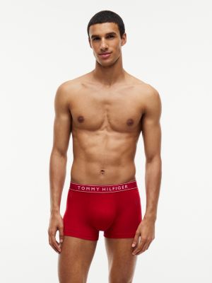 yellow 5-pack essential logo waistband trunks for men tommy hilfiger
