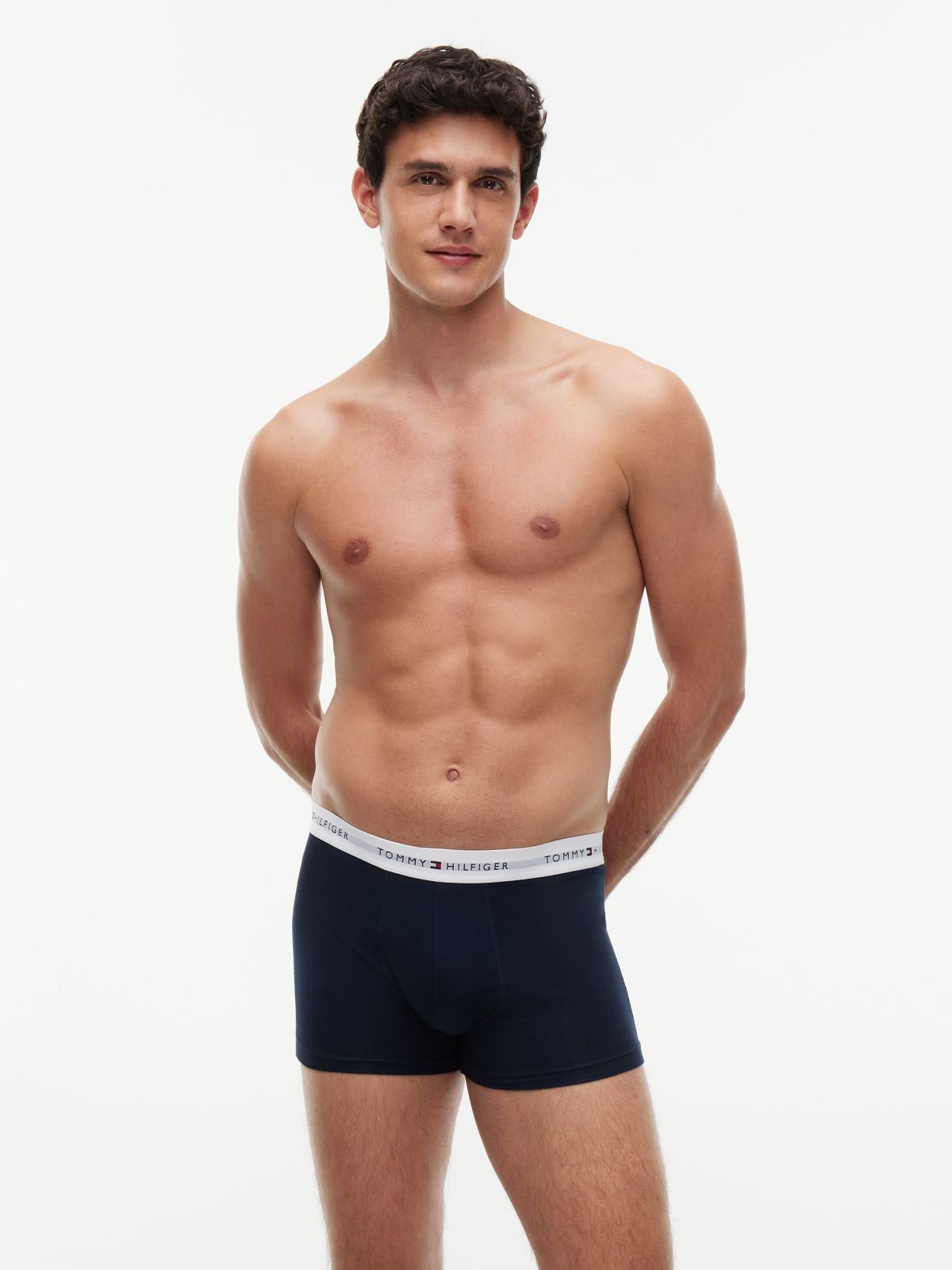 5-Pack Signature Logo Waistband Trunks — Red