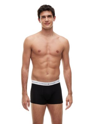 red 5-pack signature logo waistband trunks for men tommy hilfiger