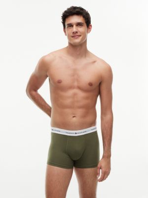 red 5-pack signature logo waistband trunks for men tommy hilfiger