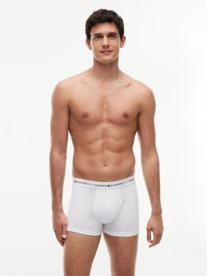 red 5-pack signature logo waistband trunks for men tommy hilfiger