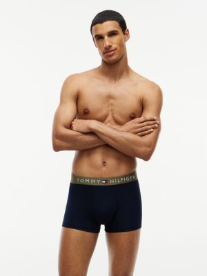 gold 3-pack th original logo waistband trunks for men tommy hilfiger