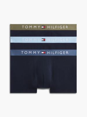 gold 3-pack th original logo waistband trunks for men tommy hilfiger