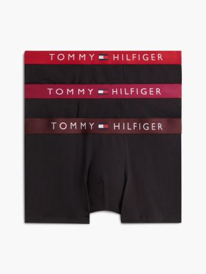 white 3-pack th original logo waistband trunks for men tommy hilfiger