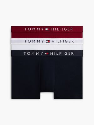 multi 3-pack th original logo waistband trunks for men tommy hilfiger