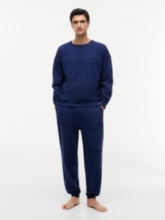 Essential Logo Terry Lounge Track Top — Blue 2