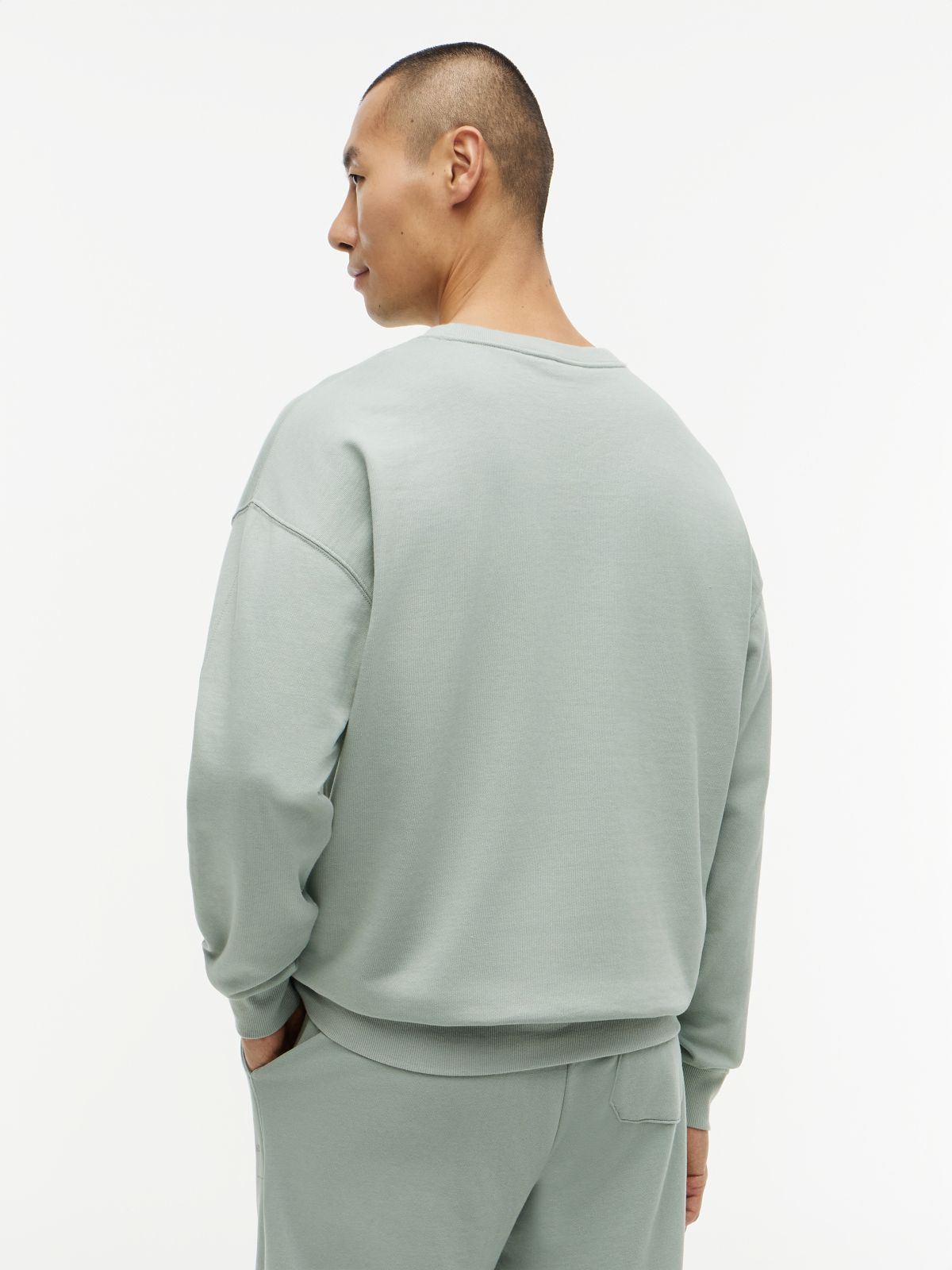 Essential Logo Terry Lounge Track Top — Grey