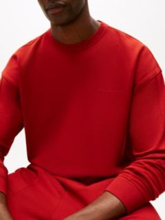 Essential Logo Terry Lounge Track Top — Red 2