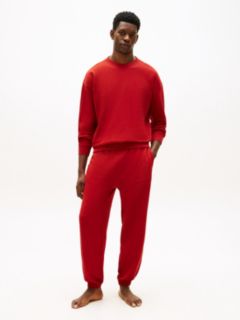 Essential Logo Terry Lounge Track Top — Red 3