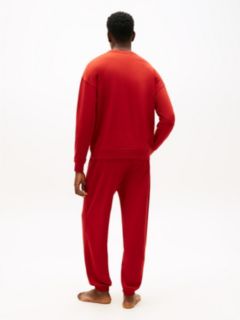 Essential Logo Terry Lounge Track Top — Red 4