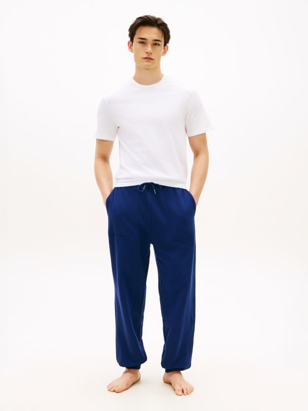 Essential Terry Cuffed Lounge Joggers — Blue