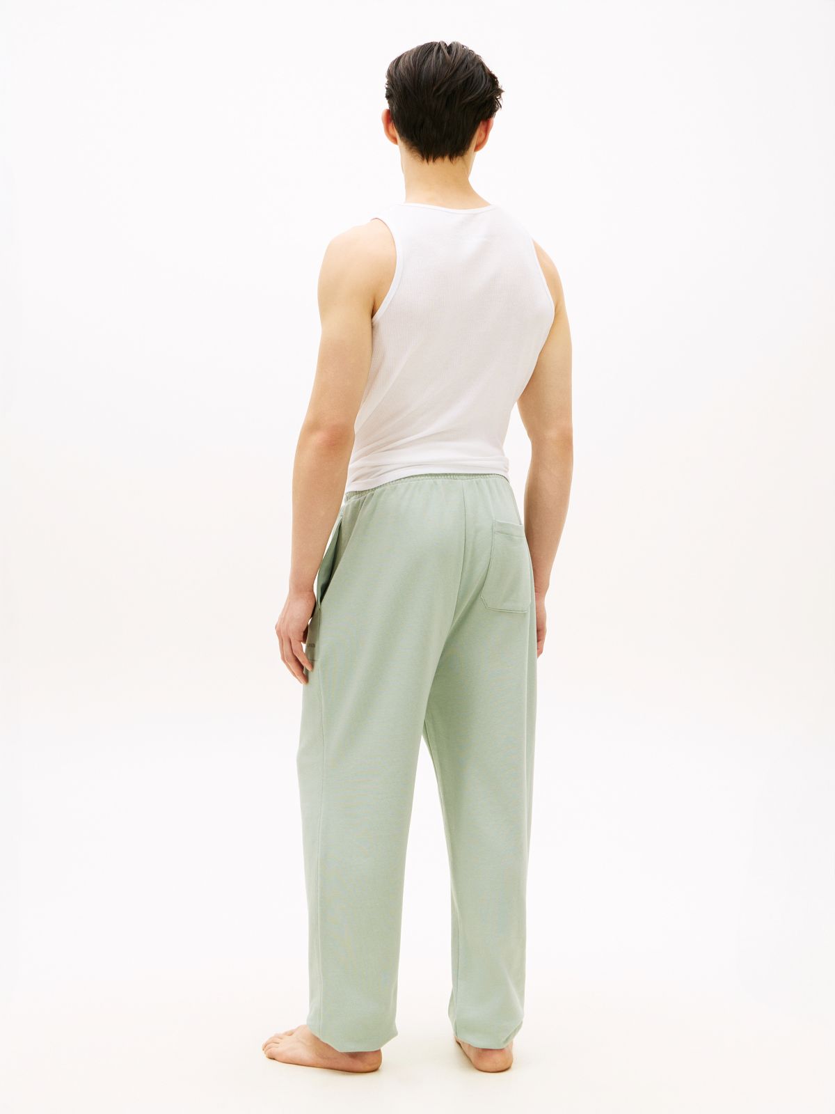 Essential Terry Cuffed Lounge Joggers — Grey