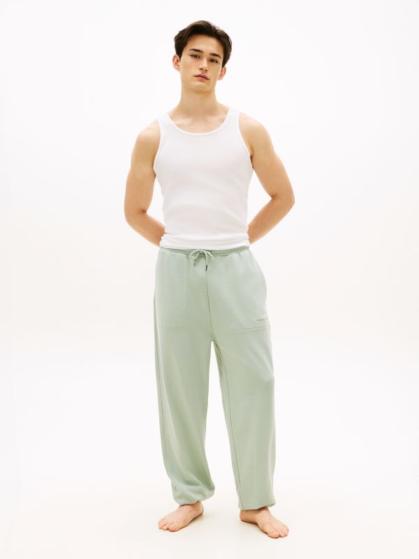 Essential Terry Cuffed Lounge Joggers — Grey