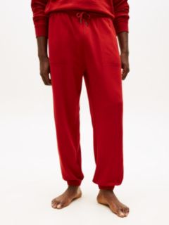 Essential Terry Cuffed Lounge Joggers — Red 2