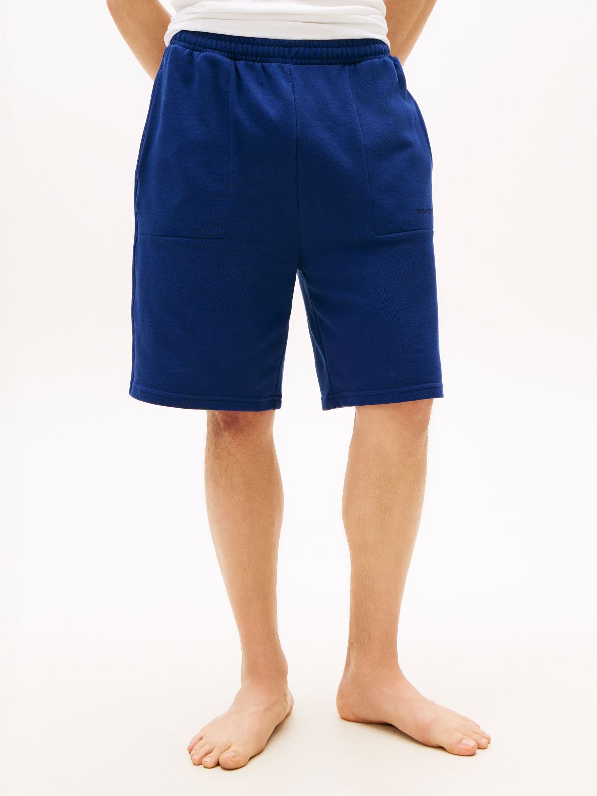 Essential Logo Terry Lounge Shorts — Blue