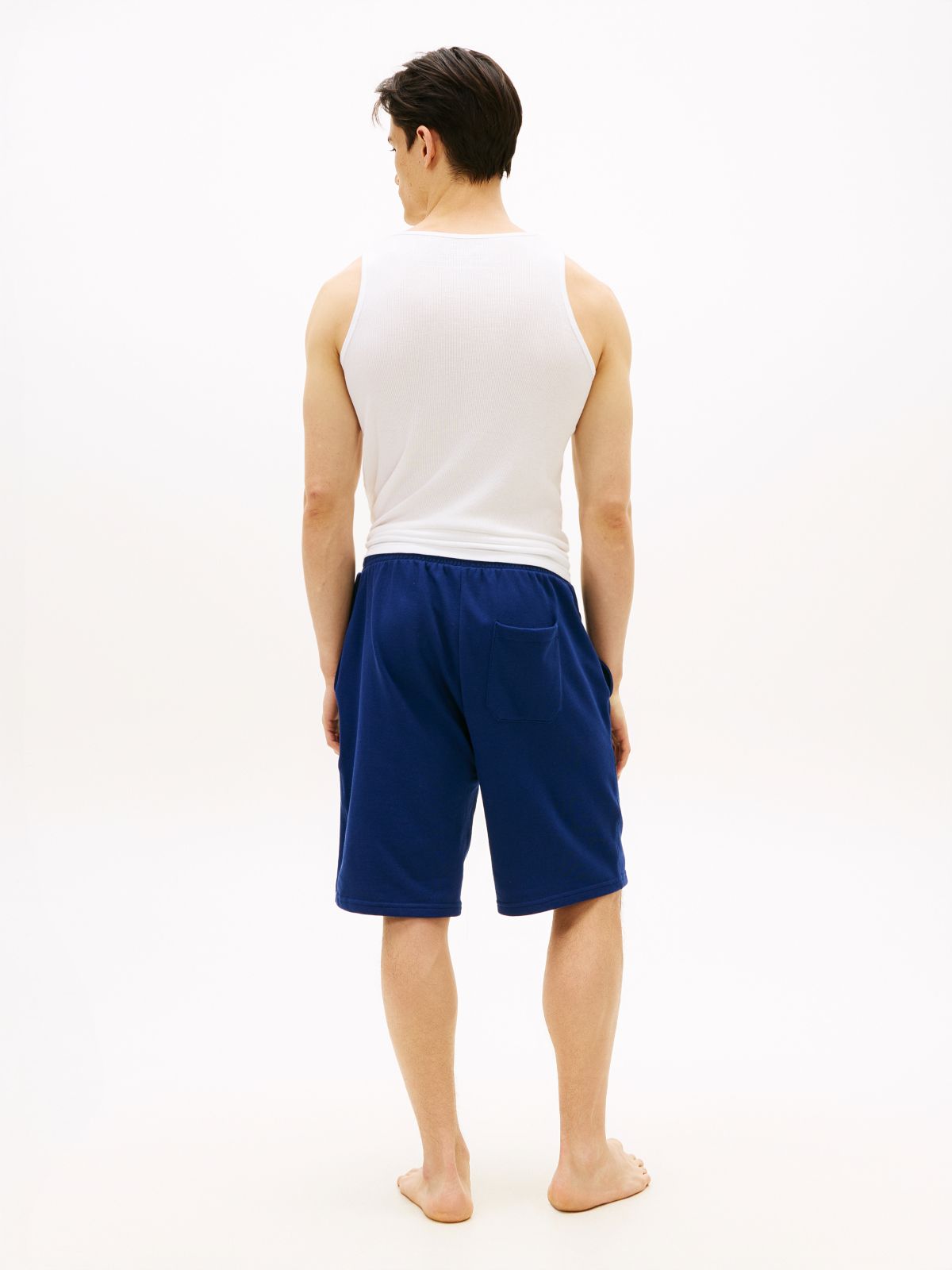 Essential Logo Terry Lounge Shorts — Blue