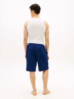 Essential Logo Terry Lounge Shorts — Blue 4