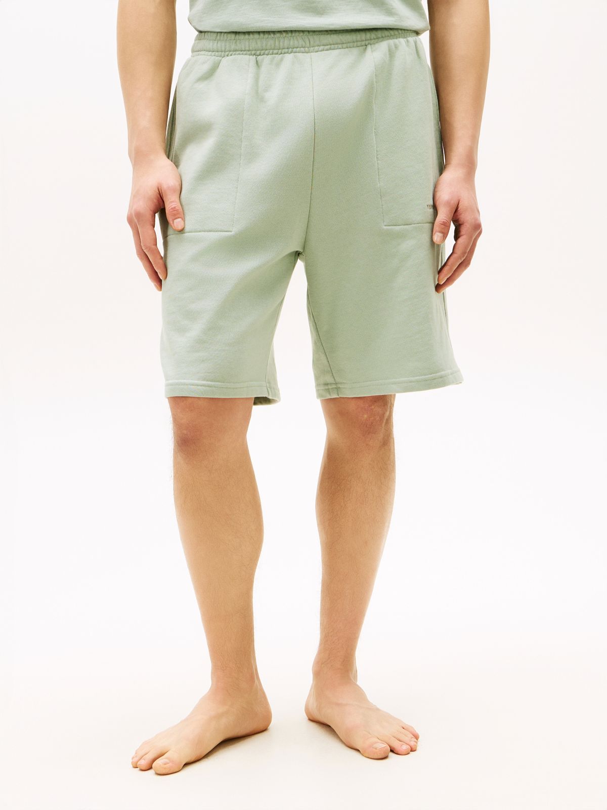 Essential Logo Terry Lounge Shorts — Grey