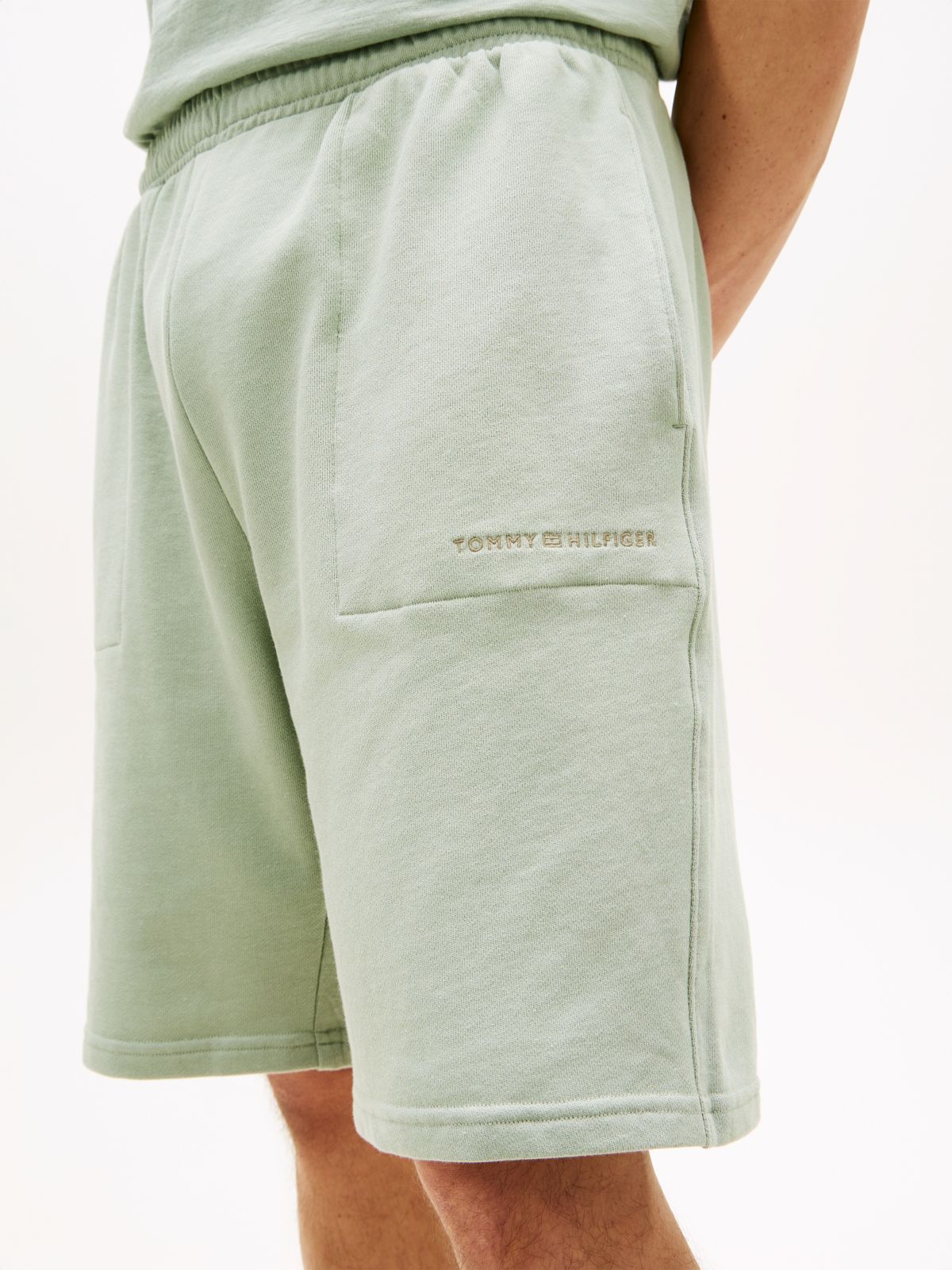 Essential Logo Terry Lounge Shorts — Grey