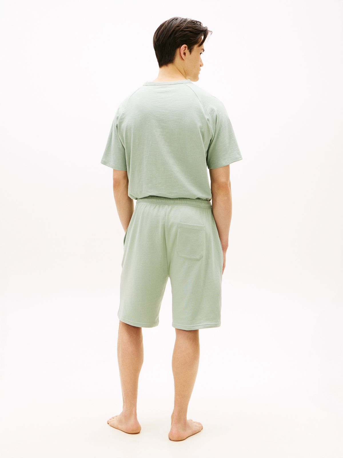 Essential Logo Terry Lounge Shorts — Grey