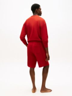 Essential Logo Terry Lounge Shorts — Red 4