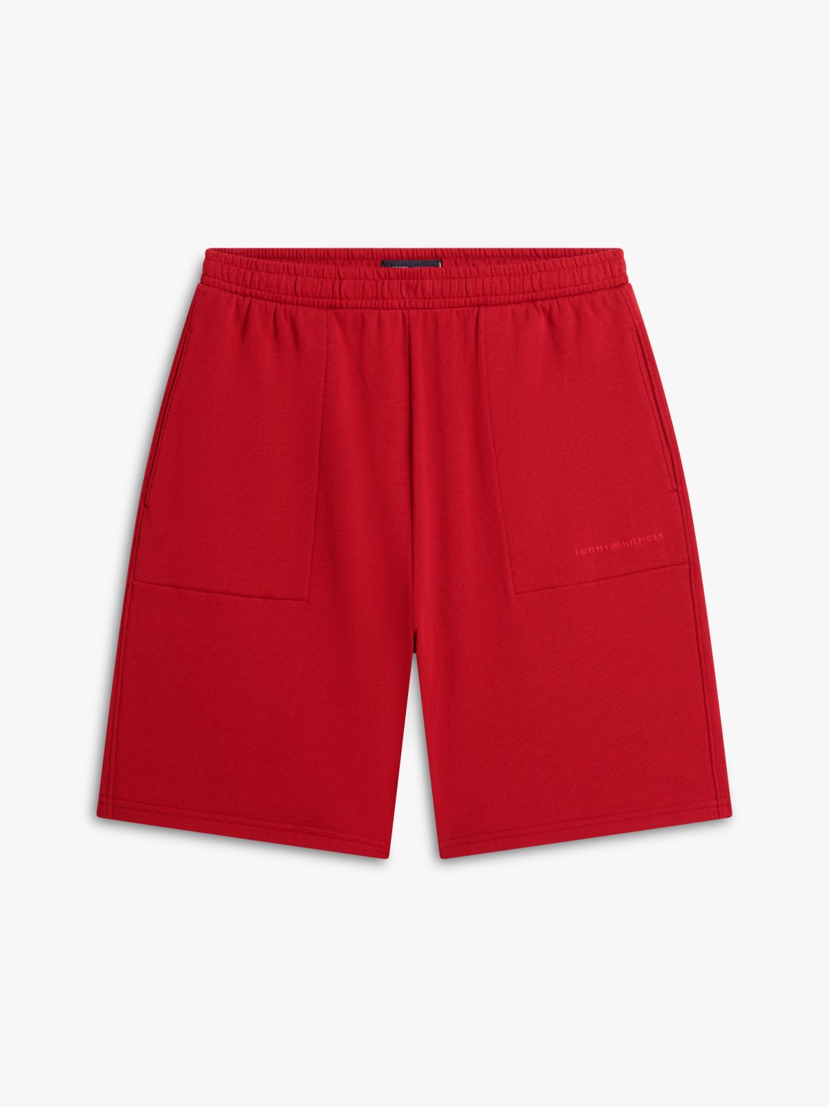 Essential Logo Terry Lounge Shorts — Red