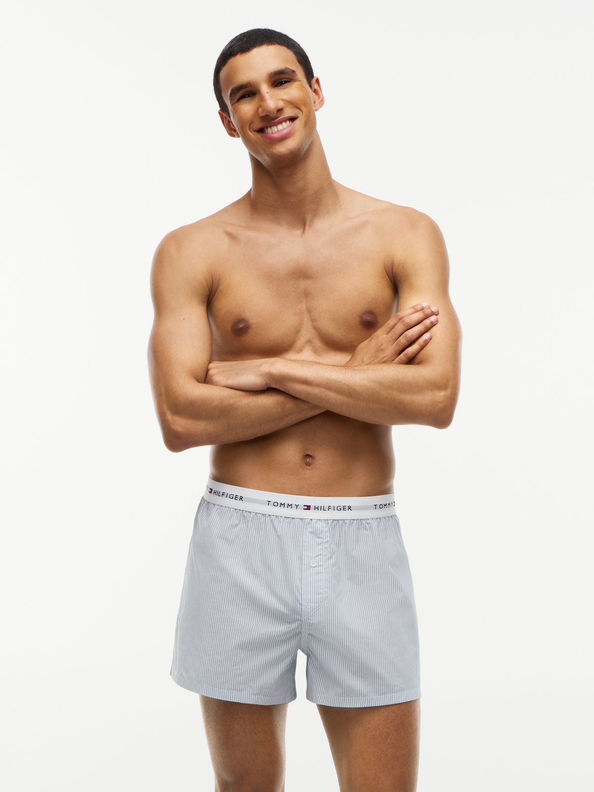 2-Pack Signature Logo Print Boxer Shorts — Blue