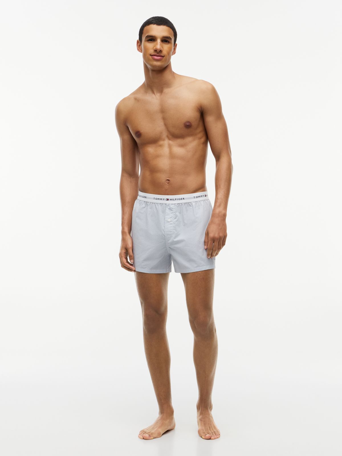 2-Pack Signature Logo Print Boxer Shorts — Blue