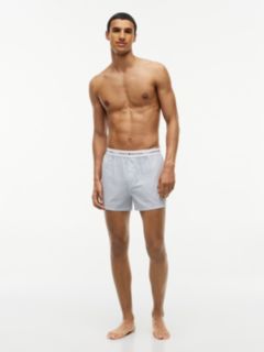2-Pack Signature Logo Print Boxer Shorts — Blue 3