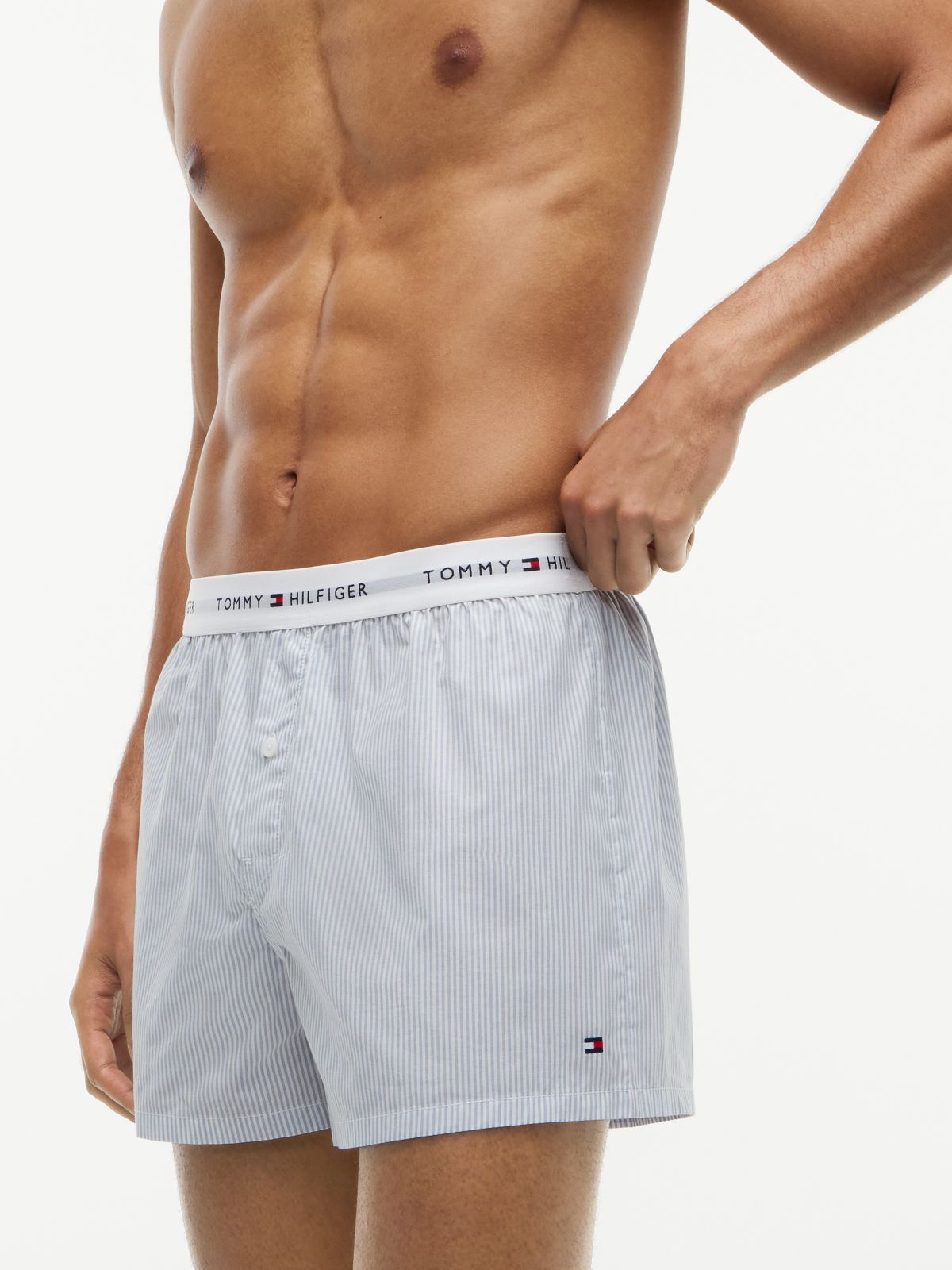 2-Pack Signature Logo Print Boxer Shorts — Blue