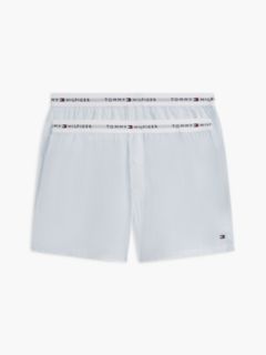 2-Pack Signature Logo Print Boxer Shorts — Blue 1